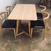 4 seater classic wooden dining sets. thumb 1