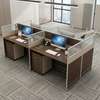 Workstation;Ergonomic Brown Office Workstation thumb 2