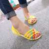 Beautiful multicolor jelly sandals thumb 1