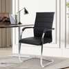 Office Chair : Black Chrome Leather Office Chair thumb 2