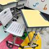 Modern adjustable school desk and chair thumb 2