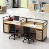 Modern Double Desk Workstation – Office Furniture thumb 2