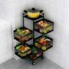 Round and Square Fruit Racks with Wheels thumb 2