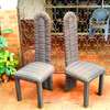 Two  Elegant Art Nouveau Chairs freshly upholstered thumb 0