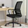 Office Seats: Captain Mesh Black Medium Back Office Seat thumb 2