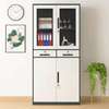 Office Cabinet : 4-Door Half Glass Office Steel Cabinet thumb 4