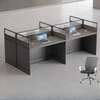 Dark Gray 4 Way Modular Office Workstation thumb 3