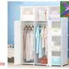THREE COLUMN PORTABLE PLASTIC WARDROBE thumb 4