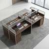 Workstation;Ergonomic Brown Office Workstation thumb 1