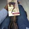 Brown leather and fabric horse riding draw reins thumb 6