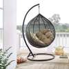 Luxury Wicker Hanging Egg Chair – Modern Rattan Swing thumb 1