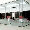 Partition, office interiors, stainless  handrail, Windows thumb 0