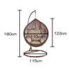 Outdoor Rattan Hanging Hammock-Swing Chair (Cushioned) thumb 4