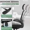 Office Desk: Flip Up Arms Ergonomic Padded Seat thumb 1