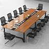 20-Person Eco-Friendly Wooden Conference Table Set thumb 1