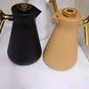 luxury gold handle top press thermos pot. thumb 1