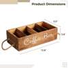 Wooden coffee / Tea organizer thumb 5