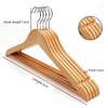 Wooden Clothes Hangers - Set of 10 Pieces thumb 1