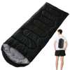 Lightweight Black Rectangular Sleeping Bag with Carry Bag thumb 0