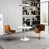 Modern White Round Dining Table thumb 1