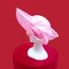 Dusty Pink Wide Wedding Hat From UK thumb 2