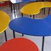 Bean shaped worktables for schools. thumb 0