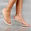 Clear chunky heels thumb 0