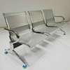 Durable Chrome Steel Waiting Bench – 3-Seater thumb 4