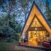 A-Frame wooden villa construction thumb 3
