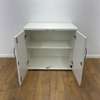 2-Door Wooden Credenza Cabinet in White thumb 4