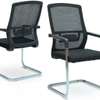 Office seats: medium back mesh conference room seat thumb 0