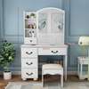 Modern Makeup Vanity Table with LED Mirror & Drawers thumb 3