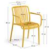 Heavy Duty Plastic Armrests Home Chair thumb 7