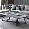 Rectangular Marble Top Living Room Coffee Table thumb 1