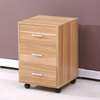 Bedside 3 Drawer Wooden Mobile Cabinet thumb 1