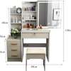 Home Vanity: White Wood Dressing -Makeup Vanity thumb 4