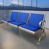 Blue PU Leather Airport Reception Waiting Chair thumb 4