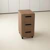 Mobile Wooden Filing Cabinet – 3 Drawers thumb 4