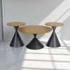 Coffee Table; Round Wooden Coffee Table thumb 4