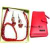Womens Red crystal Jewelry accessories combo thumb 0