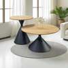 Coffee Table; Round Wooden Coffee Table thumb 3