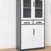 Office Cabinet: Dark Grey Metal Office Cabinet thumb 1