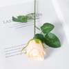 1/ 5/ 10 Pieces Artificial Silk Rose Flowers Long Branch thumb 4