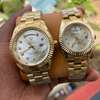 Rolex Day Date Couple Set (Gold Strap White Face) thumb 0
