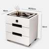 2 Drawer Fingerprint Lock Smart Bedside Table thumb 2