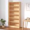 6‑shelf custom modern wooden home/office rack thumb 0