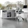 Office Desks: Metal Stand Executive Office Desk with Storage thumb 3