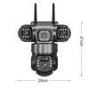 Triple Lens 4G/Wifi Solar Powered Wireless Security Camera. thumb 1