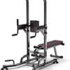 Dip station power tower with Dumbbell press Bench thumb 2