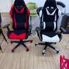 Office Chair: Gaming Breathable Fabric Black Red Chair thumb 1